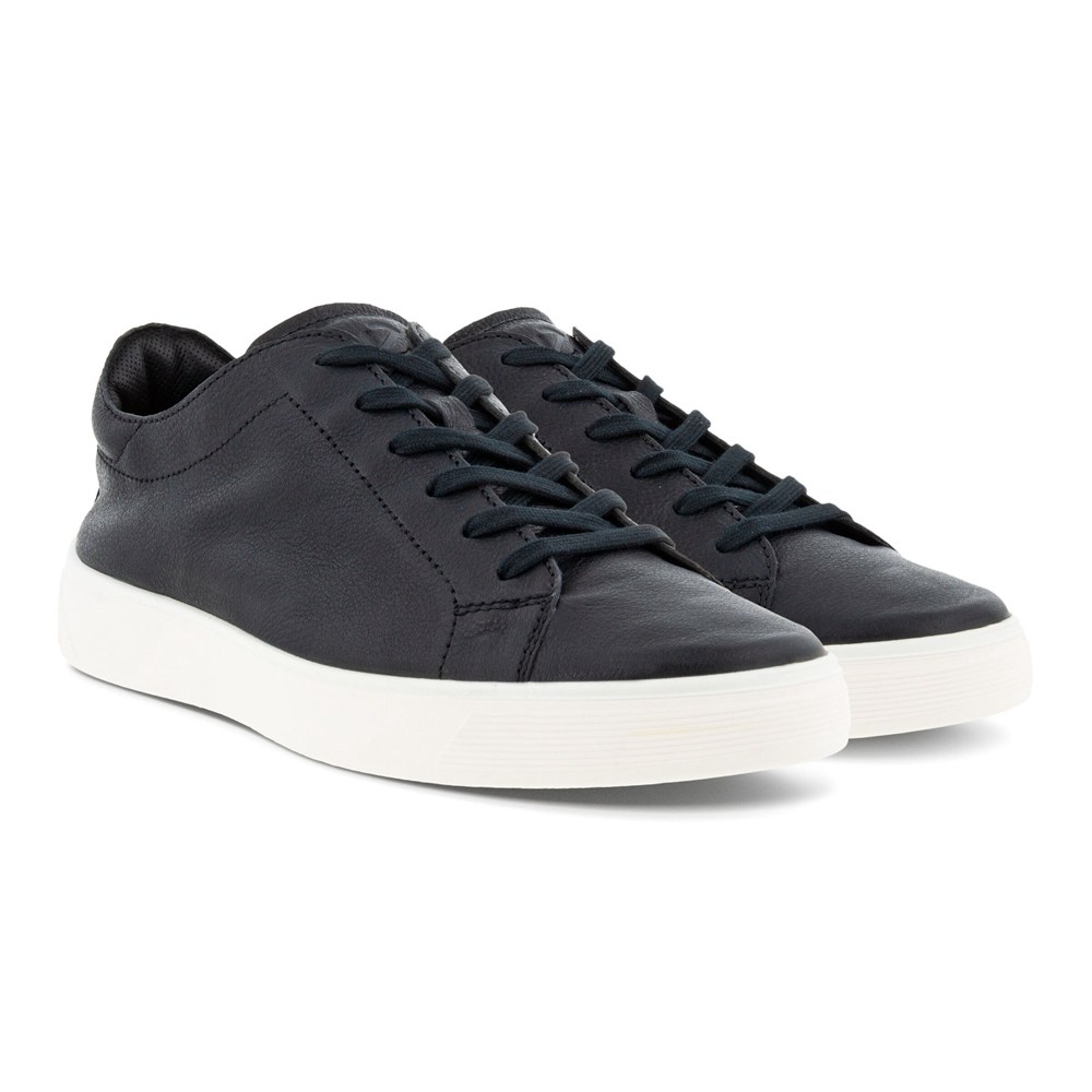 ECCO Mens Sneakers Black - Street Tray Laced - LNY-086927